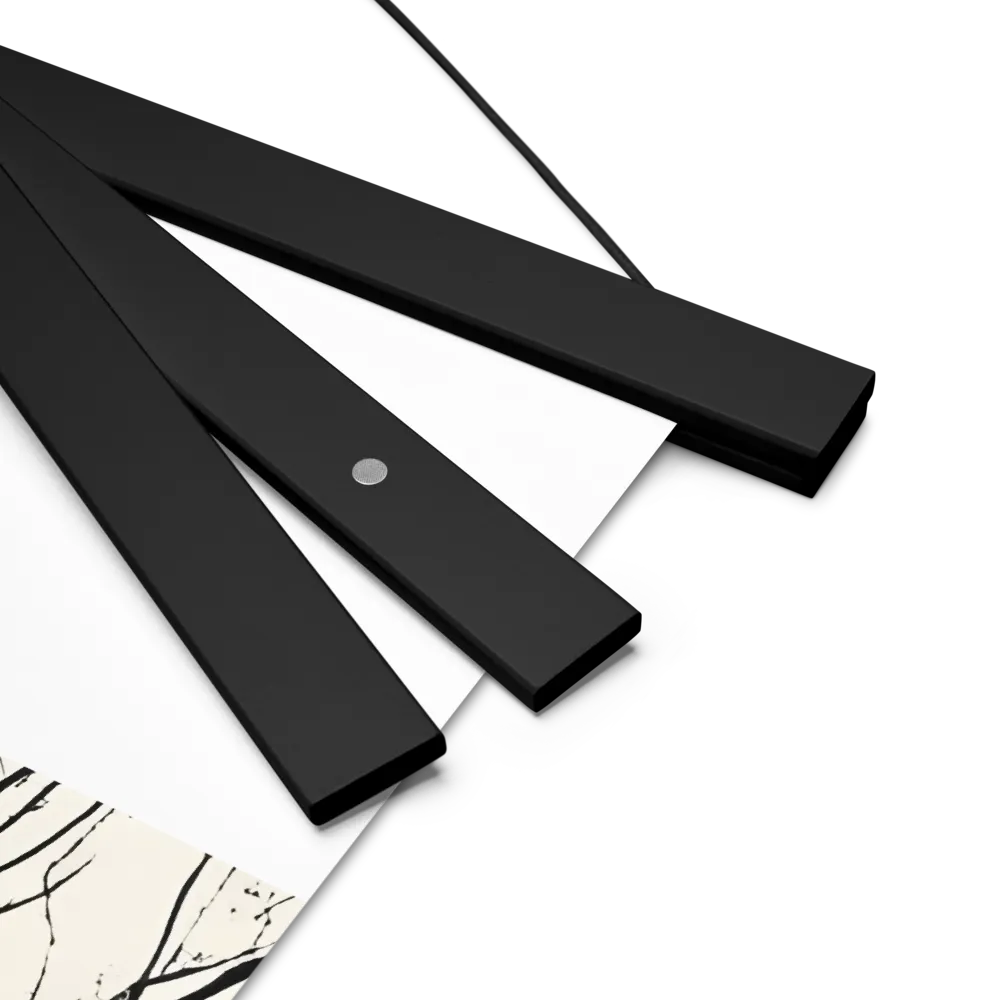 Whispers of Solitude | Poster With Black Wood Hanger | 18″×24″