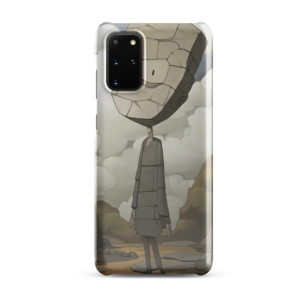 Whimsical Stone Figure in a Rocky Landscape | Phone Case |  S20 Plus | Snap Case | Glossy