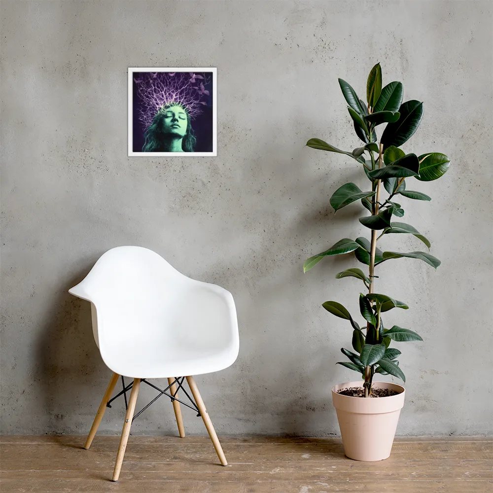 Whispers of Freedom | Poster with White Frame | 14″×14″
