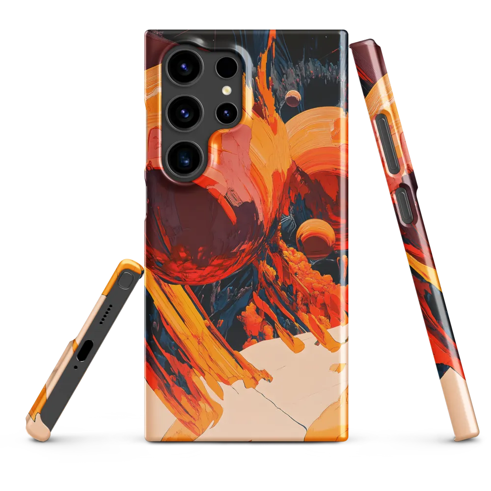 Celestial Fusion: A Cosmic Encounter | Phone Case |  S24 Ultra | Snap Case | Glossy