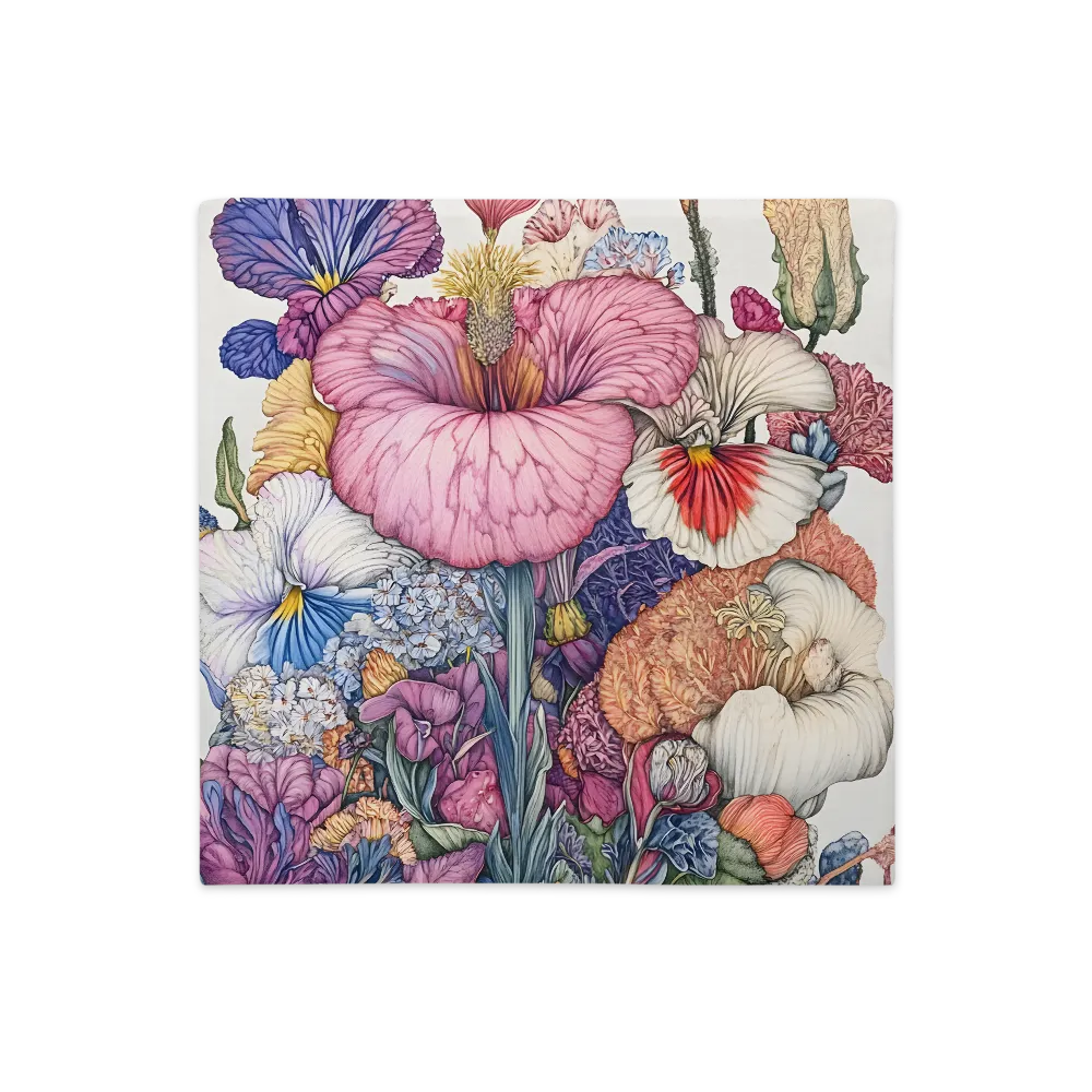 Blooming Opulence | Pillow Case | 18″×18″