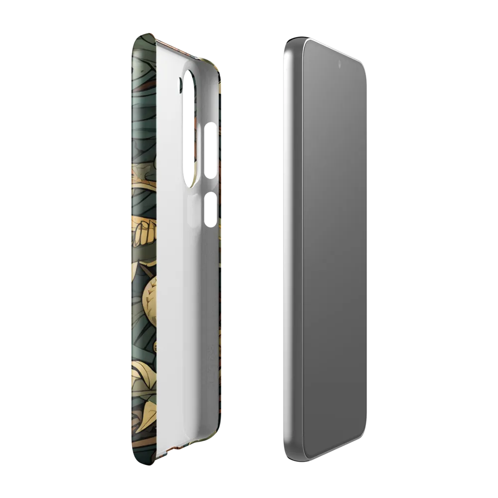 Dynamic Harmony of Sharks and Flora | Phone Case |  S23 Plus | Snap Case | Glossy