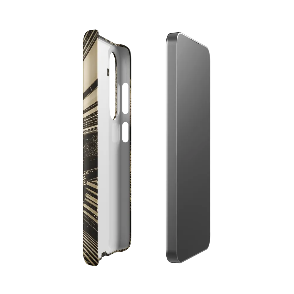 Urban Symphony: Aerial Perspective of City Life | Phone Case |  S24 | Snap Case | Matte