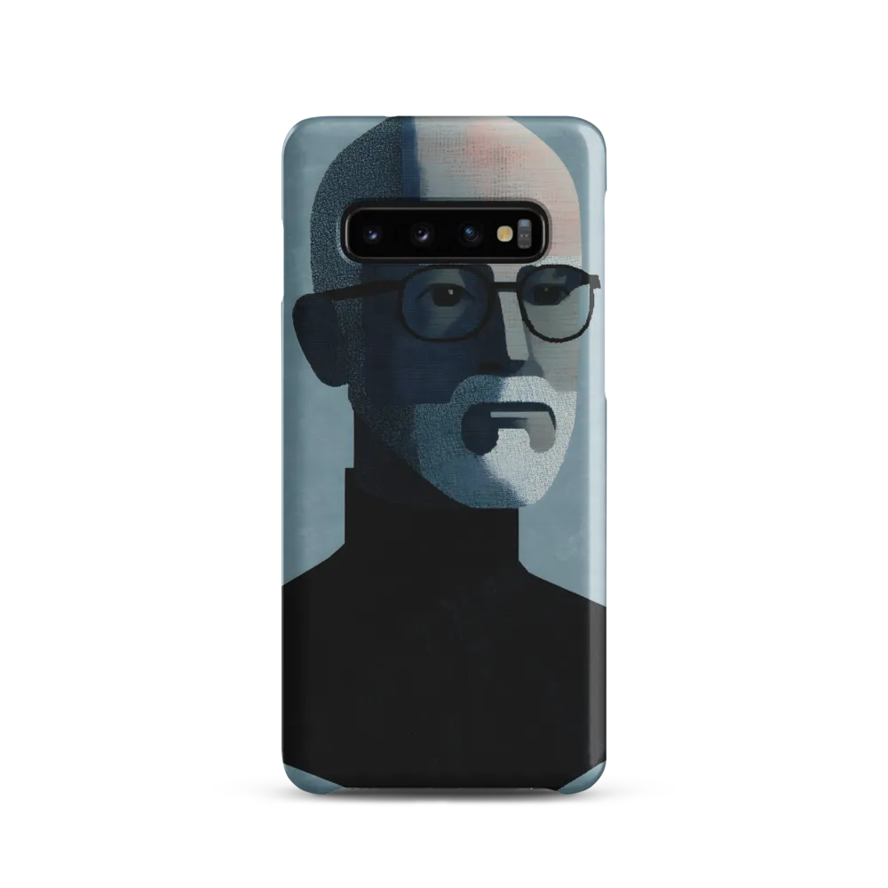 Minimalist Portrait of a Modern Man | Phone Case |  S10 | Snap Case | Matte