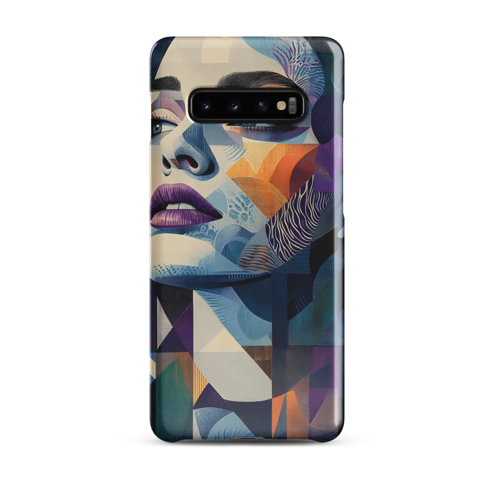 Fragmented Mystery: A Modern Portrait | Phone Case |  S10 Plus | Snap Case | Glossy