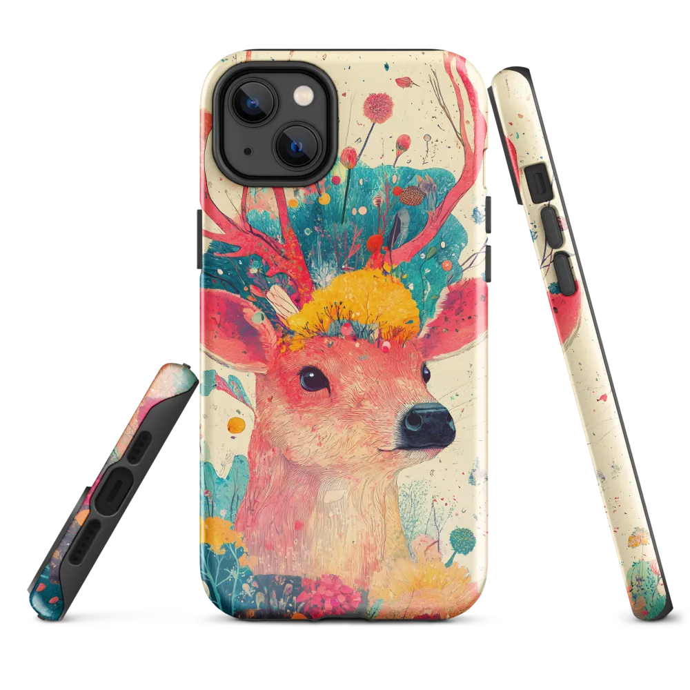 Whimsical Harmony: A Deer in Bloom