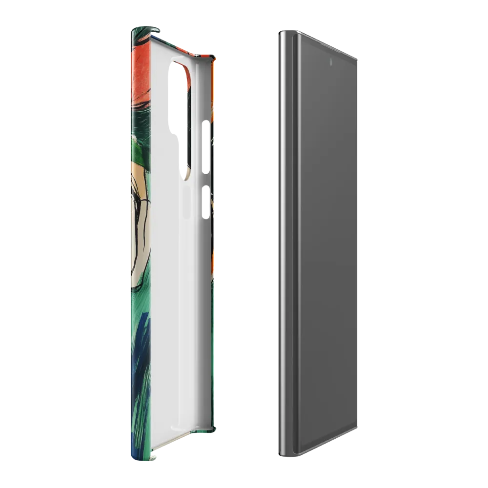 Radiant Bloom: A Serene Portrait | Phone Case |  S22 Ultra | Snap Case | Glossy