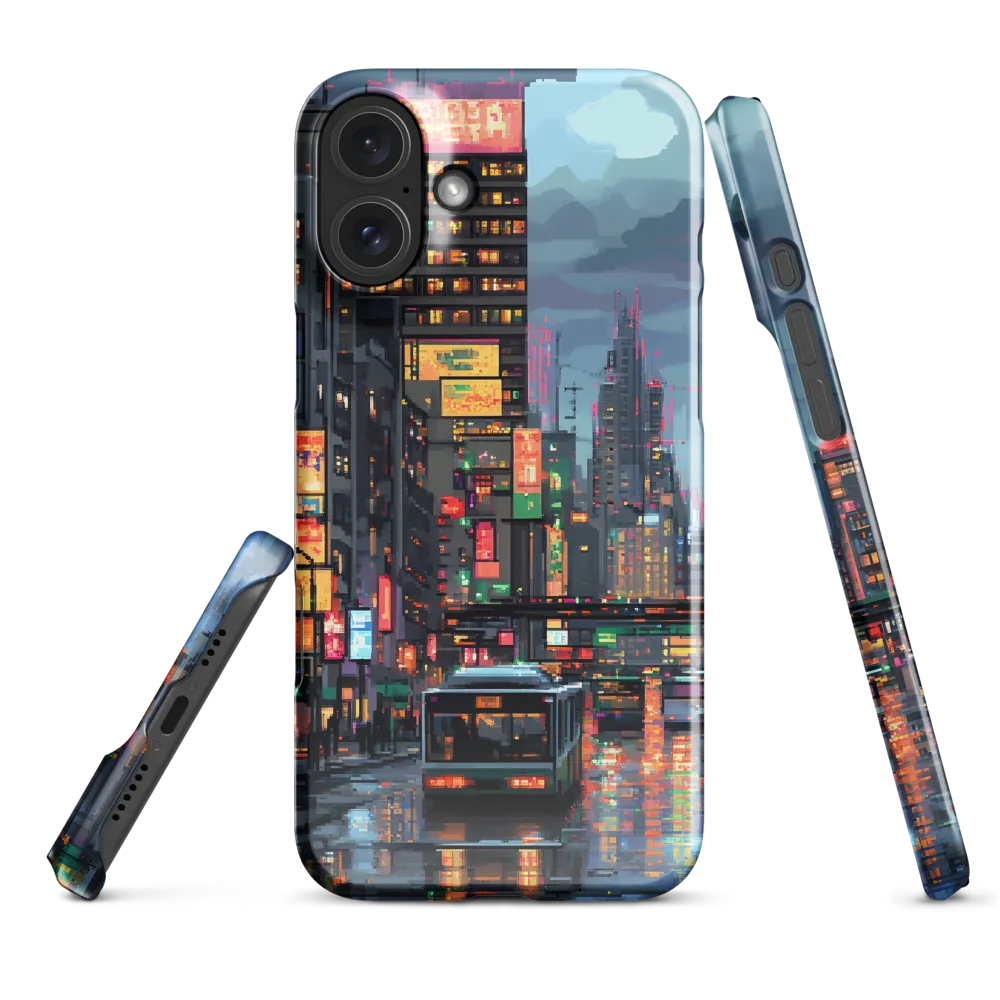 Neon Dreams: A Pixelated Urban Night