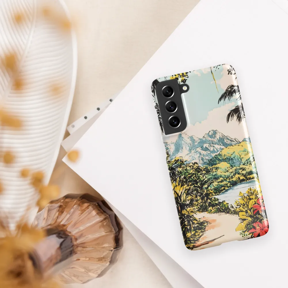 Tropical Serenity | Phone Case |  S21 FE | Snap Case | Glossy