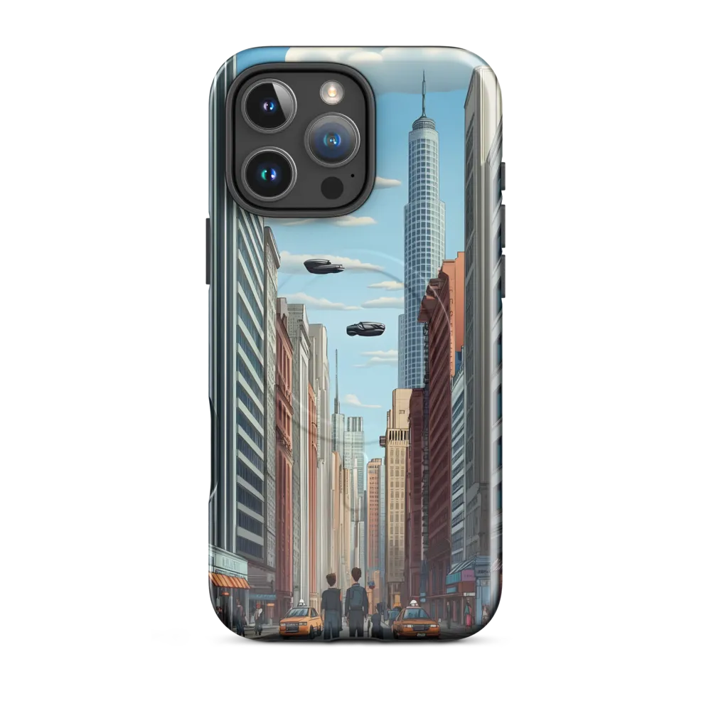 Futuristic Stroll through the Urban Skyline