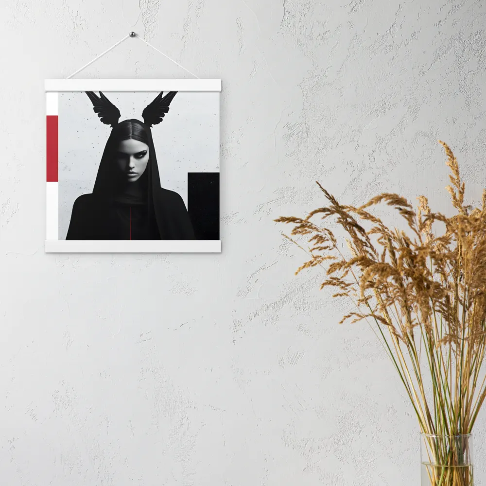Whispers of Darkness | Poster With White Wood Hanger | 12″×12″