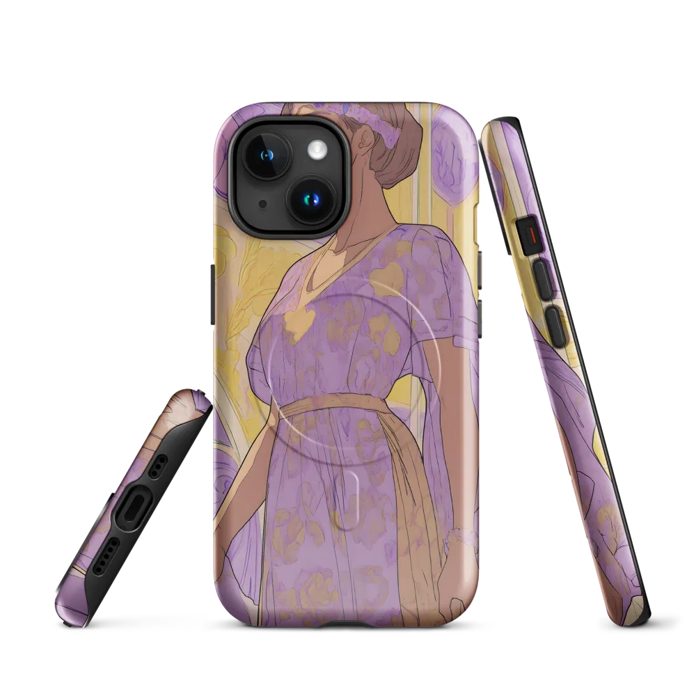Elegance in Floral Harmony | Phone Case |  15 | MagSafe® Tough Case | Glossy