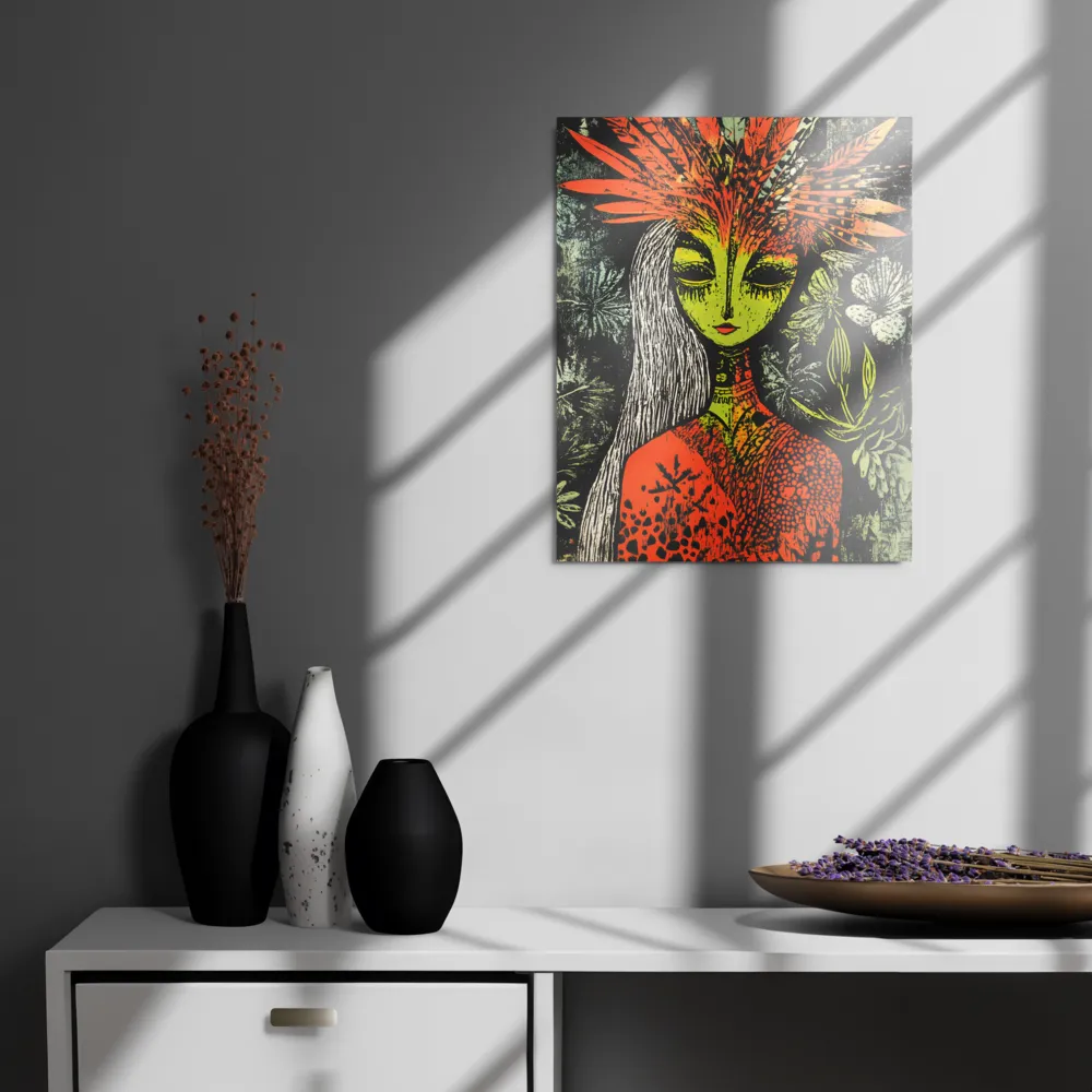 Mystical Flora: A Surreal Portrait
