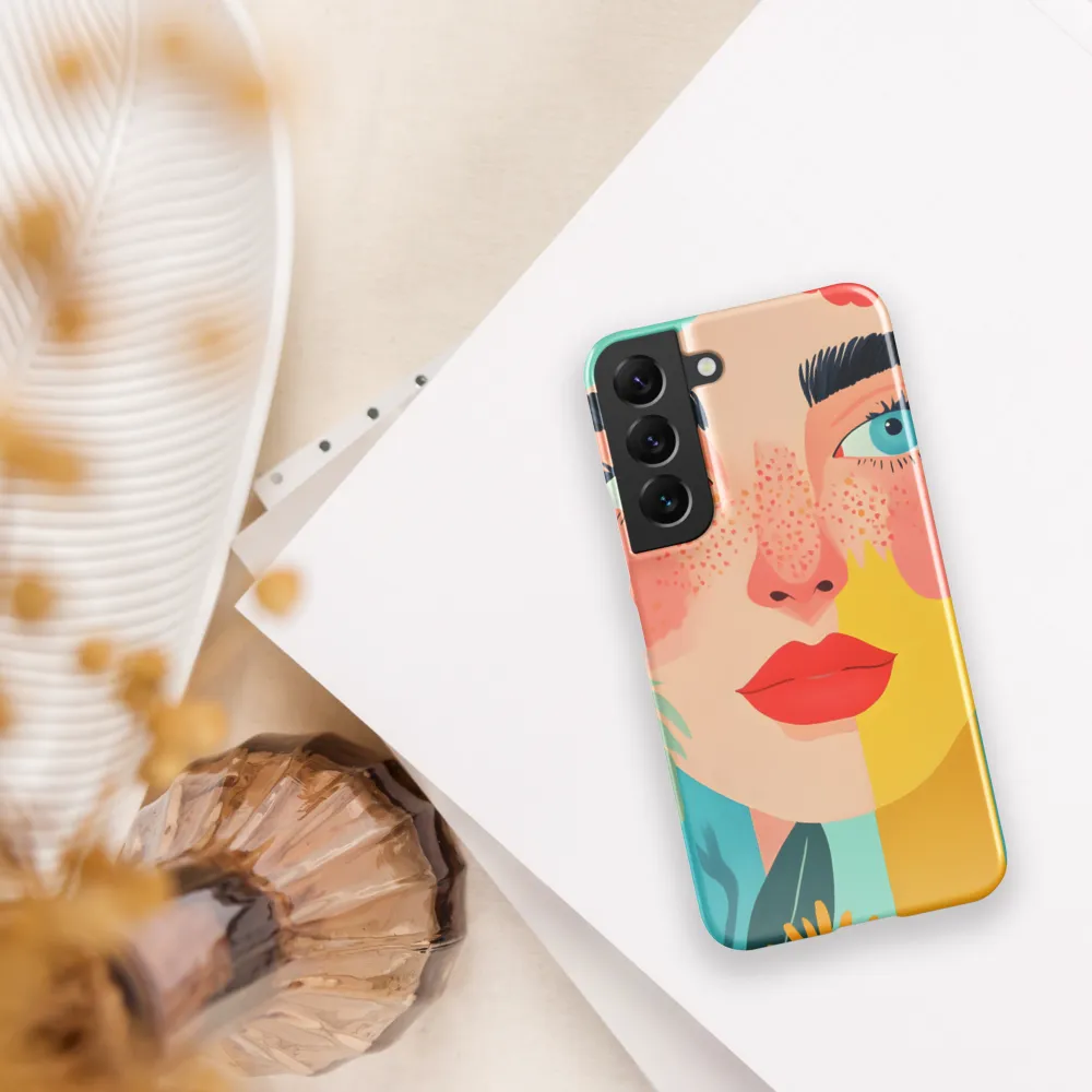 Floral Serenity: A Modern Portrait
