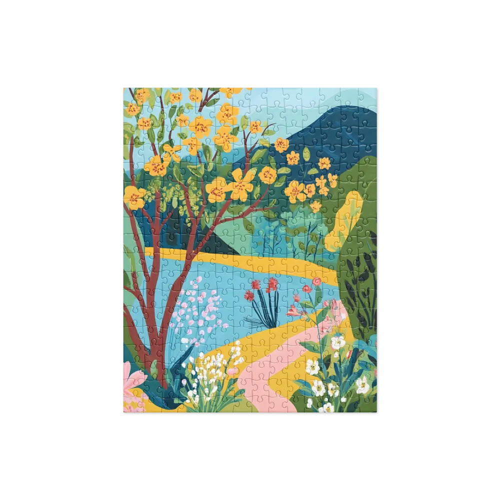 Blossoms by the Tranquil Waters | Jigsaw Puzzle | 252 pieces