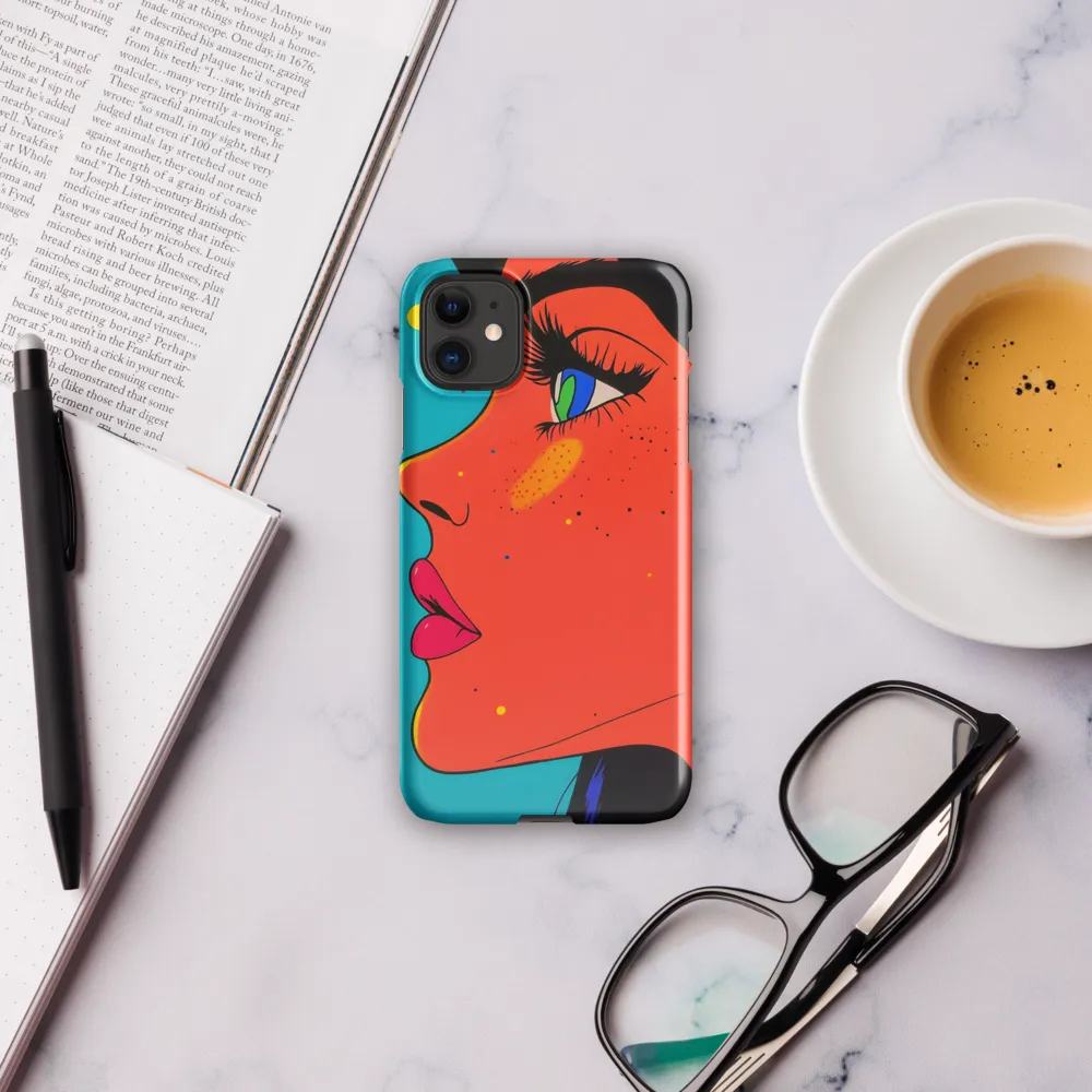 Vibrant Feminine Profile in Pop Art