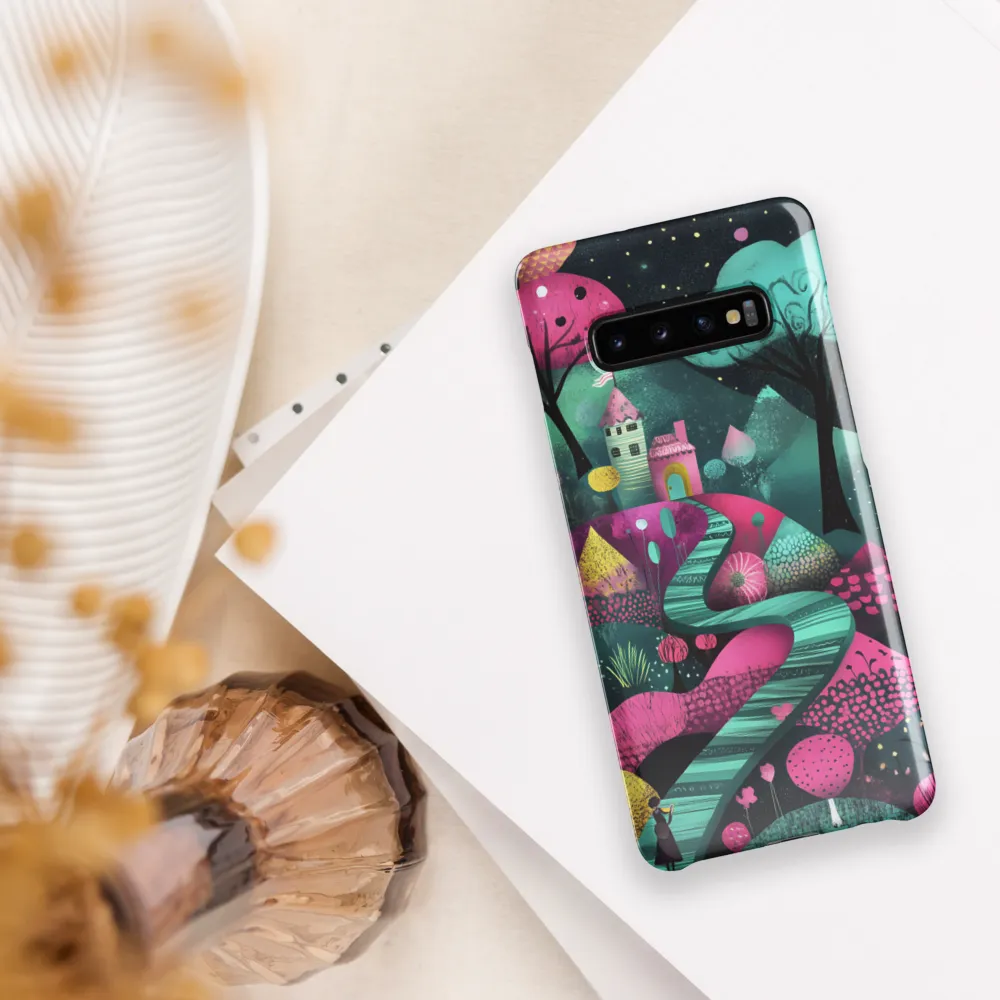 Whimsical Journey through Colorful Lands | Phone Case |  S10 Plus | Snap Case | Glossy