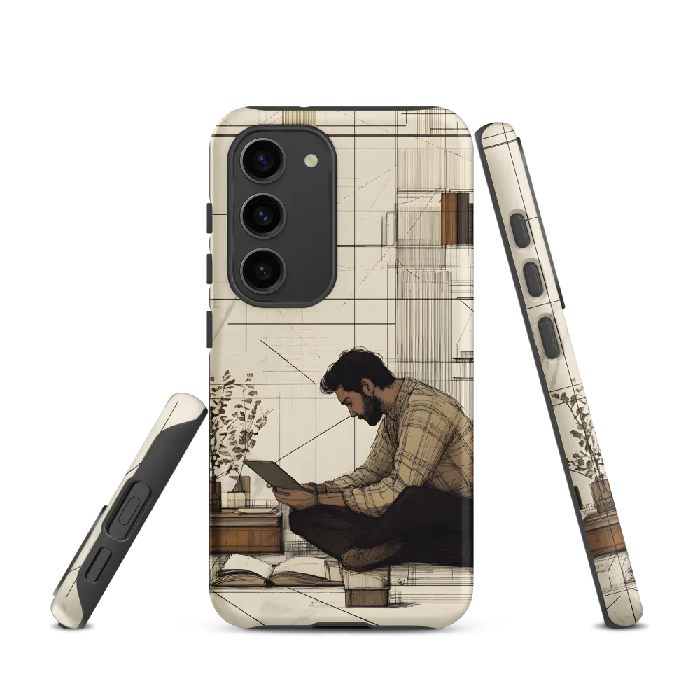 Quiet Reflections in Line | Phone Case |  S23 | Tough Case | Matte