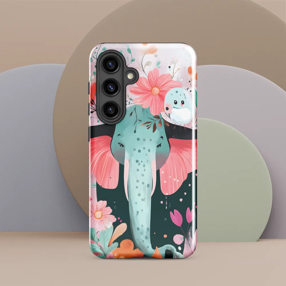 Whimsical Elephant in Bloom