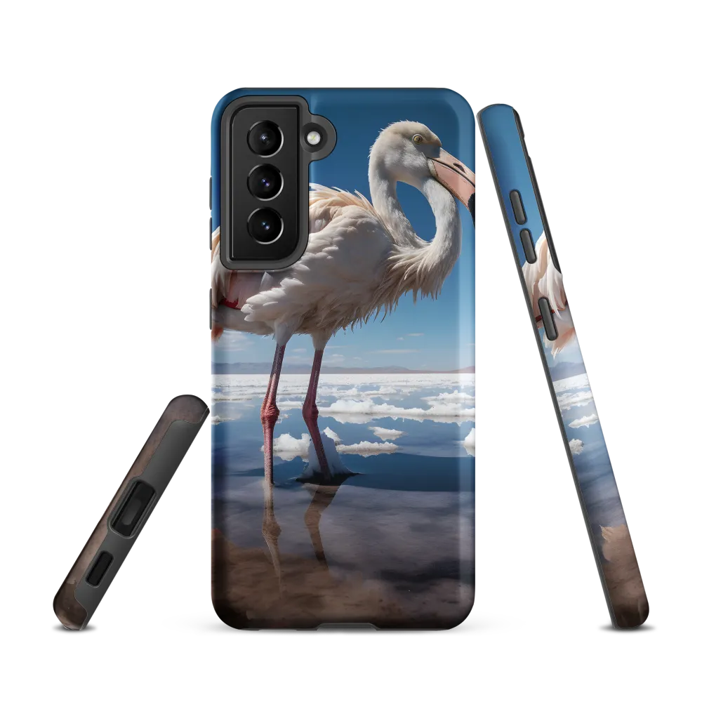 Graceful Solitude of a Flamingo