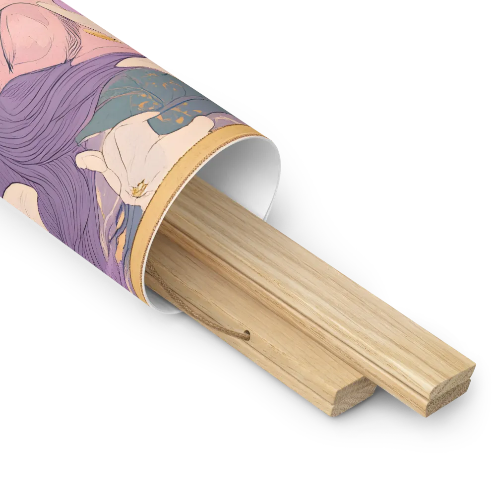 Harmony in Bloom | Poster With Oak Wood Hanger | 16″×16″