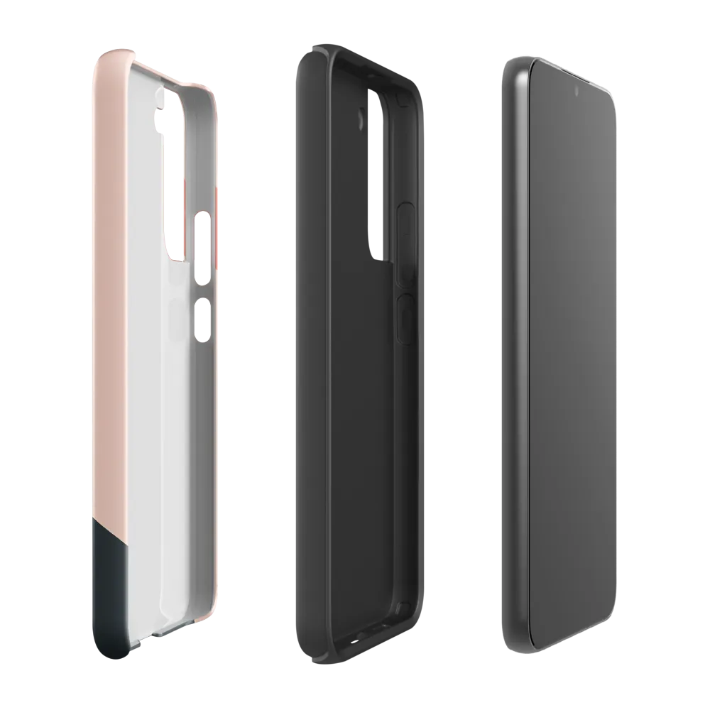 Contemplative Portrait in Minimalism | Phone Case |  S22 Plus | Tough Case | Glossy