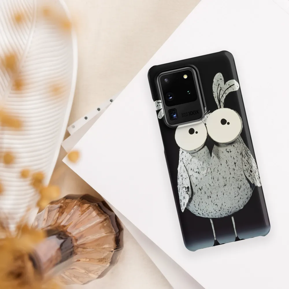 Whimsical Owl in Paper Cutout | Phone Case |  S20 Ultra | Snap Case | Matte