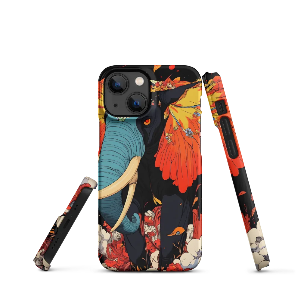 Majesty of the Floral Elephant | Phone Case |  13 Mini | Snap Case | Matte