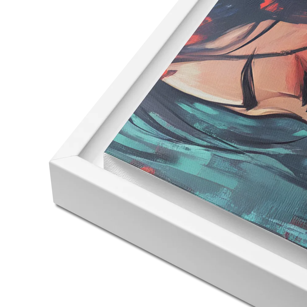 Whispers of Melancholy | Canvas with White Frame | 18″×24″