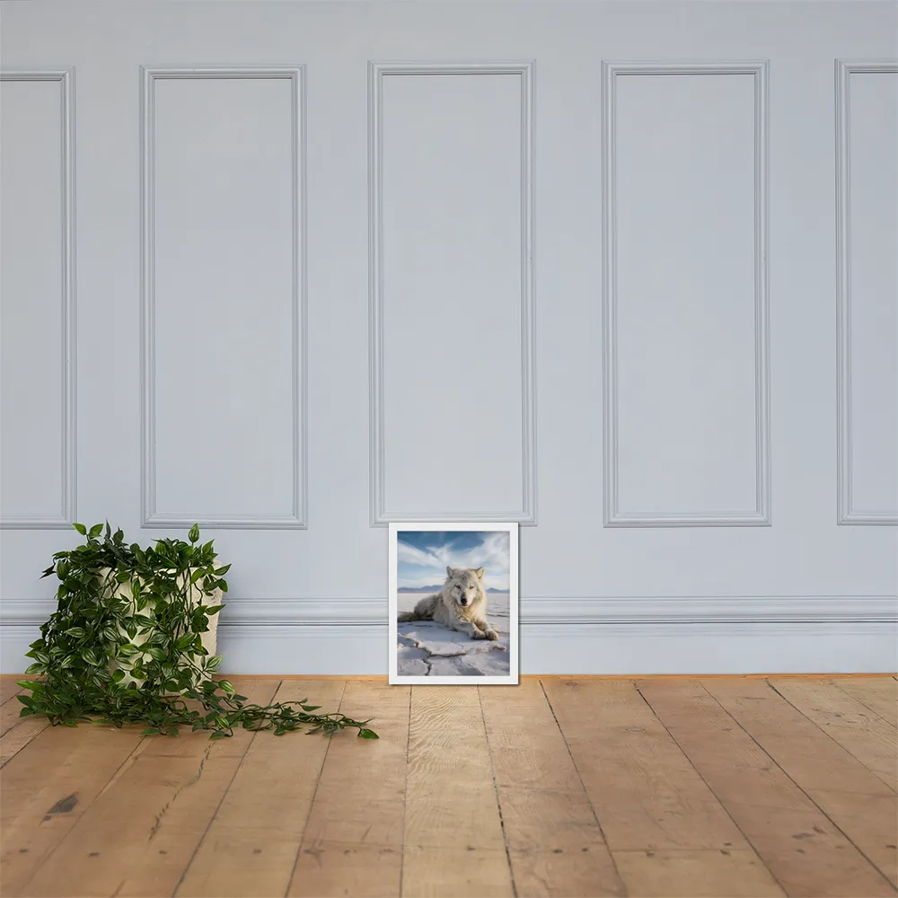 Guardian of the Salt Flats | Poster with White Frame | 11″×14″