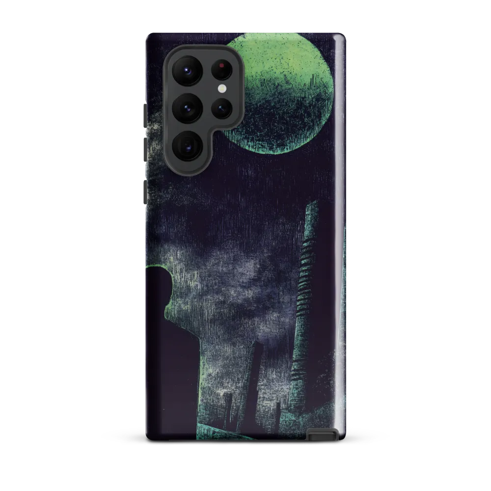 Lunar Solitude | Phone Case |  S22 Ultra | Tough Case | Glossy