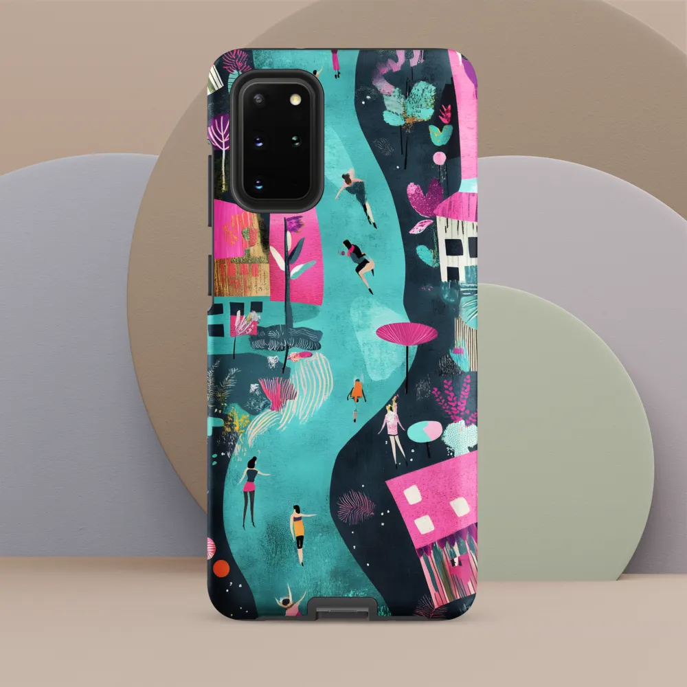 Whimsical Journey Through a Vibrant Landscape | Phone Case |  S20 Plus | Tough Case | Matte