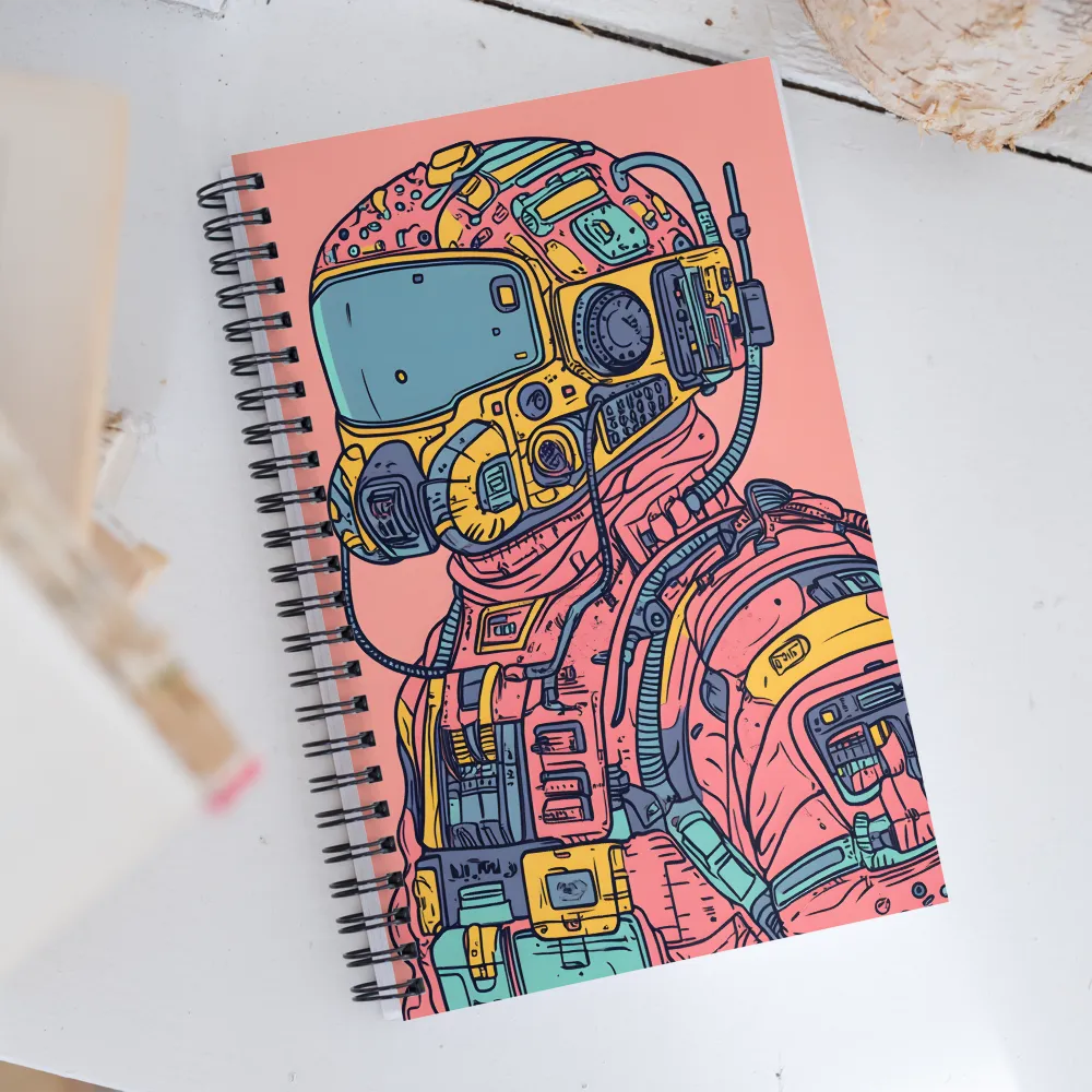 Exploration Beyond: A Digital Astronaut | Spiral Notebook