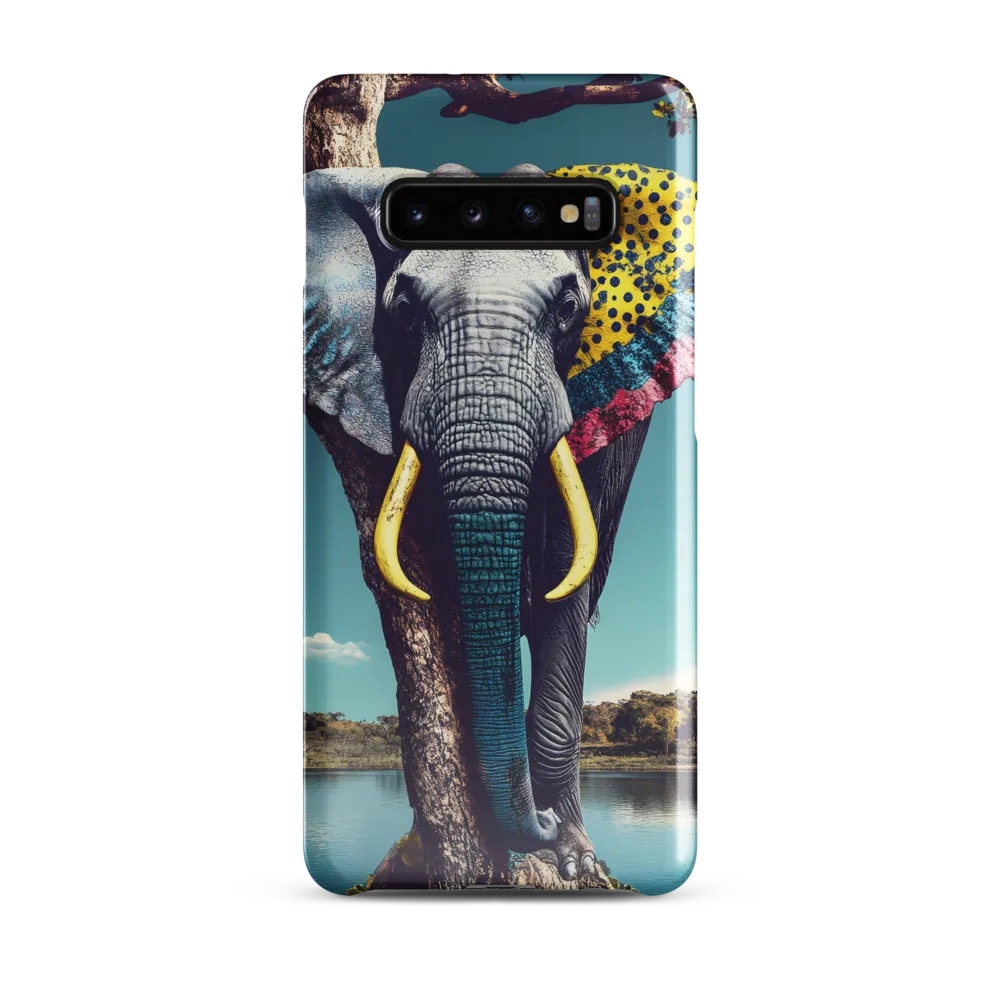 Playful Elegance: The Surreal Elephant | Phone Case |  S10 Plus | Snap Case | Glossy