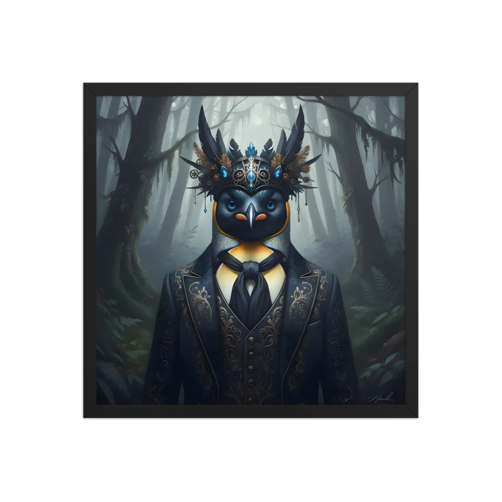 Woodland Regent 
 Poster with Black Frame | 18″x 18″