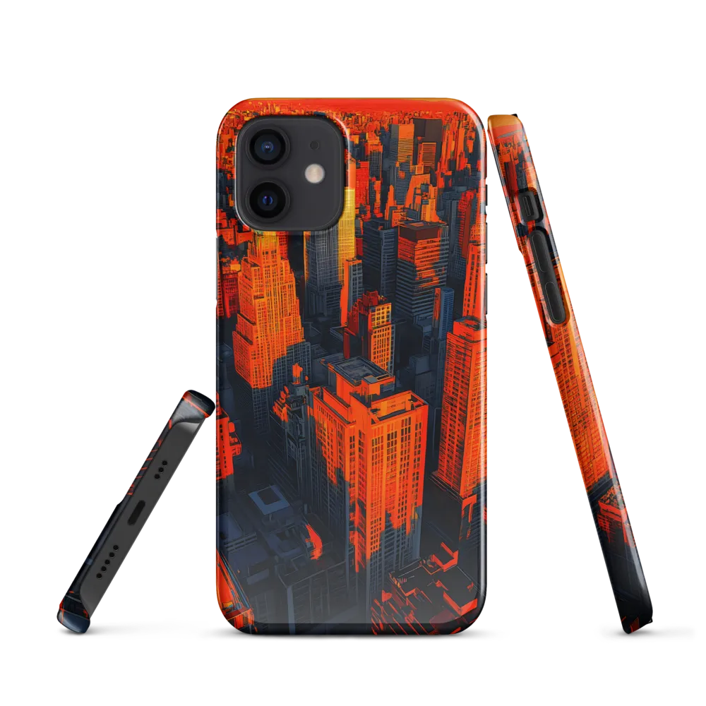 Urban Dawn: A Digital Ode to Skyscrapers | Phone Case |  12 | Snap Case | Glossy