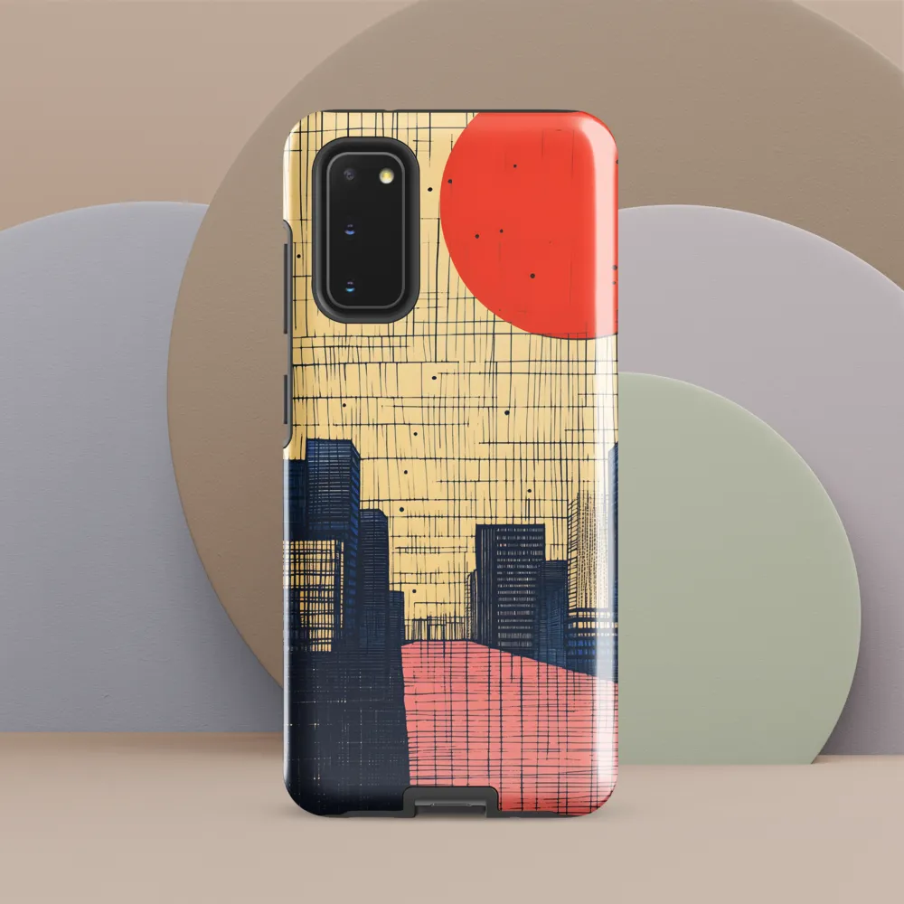 Urban Echoes: A Minimalist Cityscape