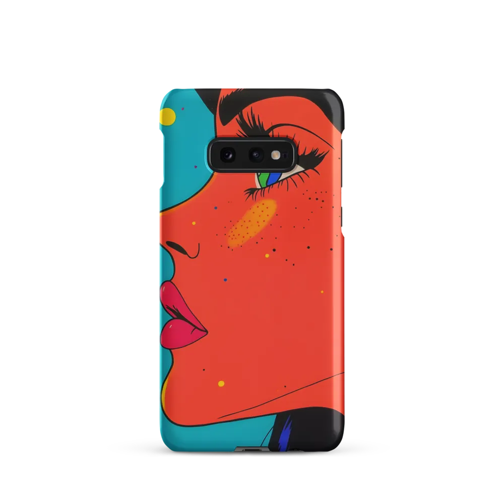 Vibrant Feminine Profile in Pop Art