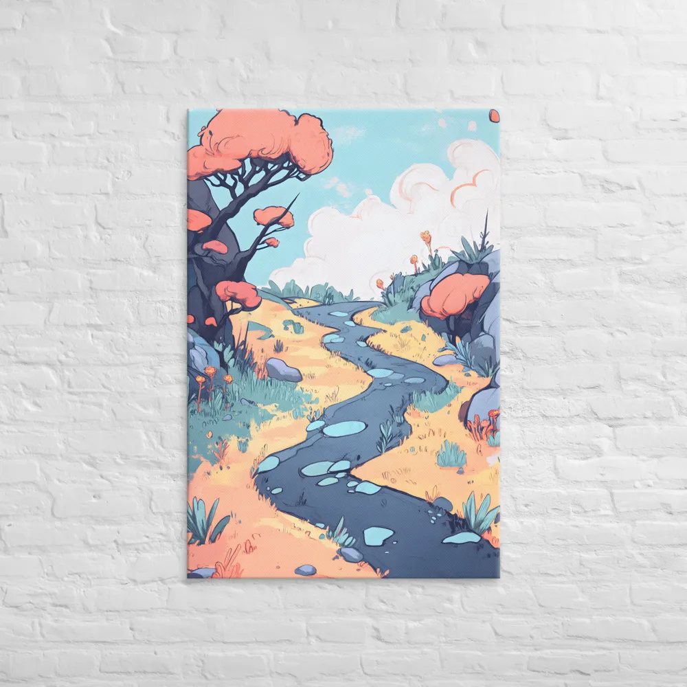 Whimsical Pathway through Enchanted Hills | Art Print