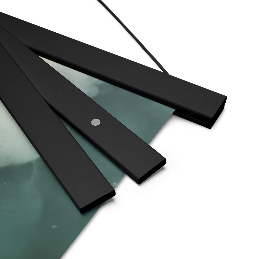 Clouded Thoughts | Poster With Black Wood Hanger | 18″×18″