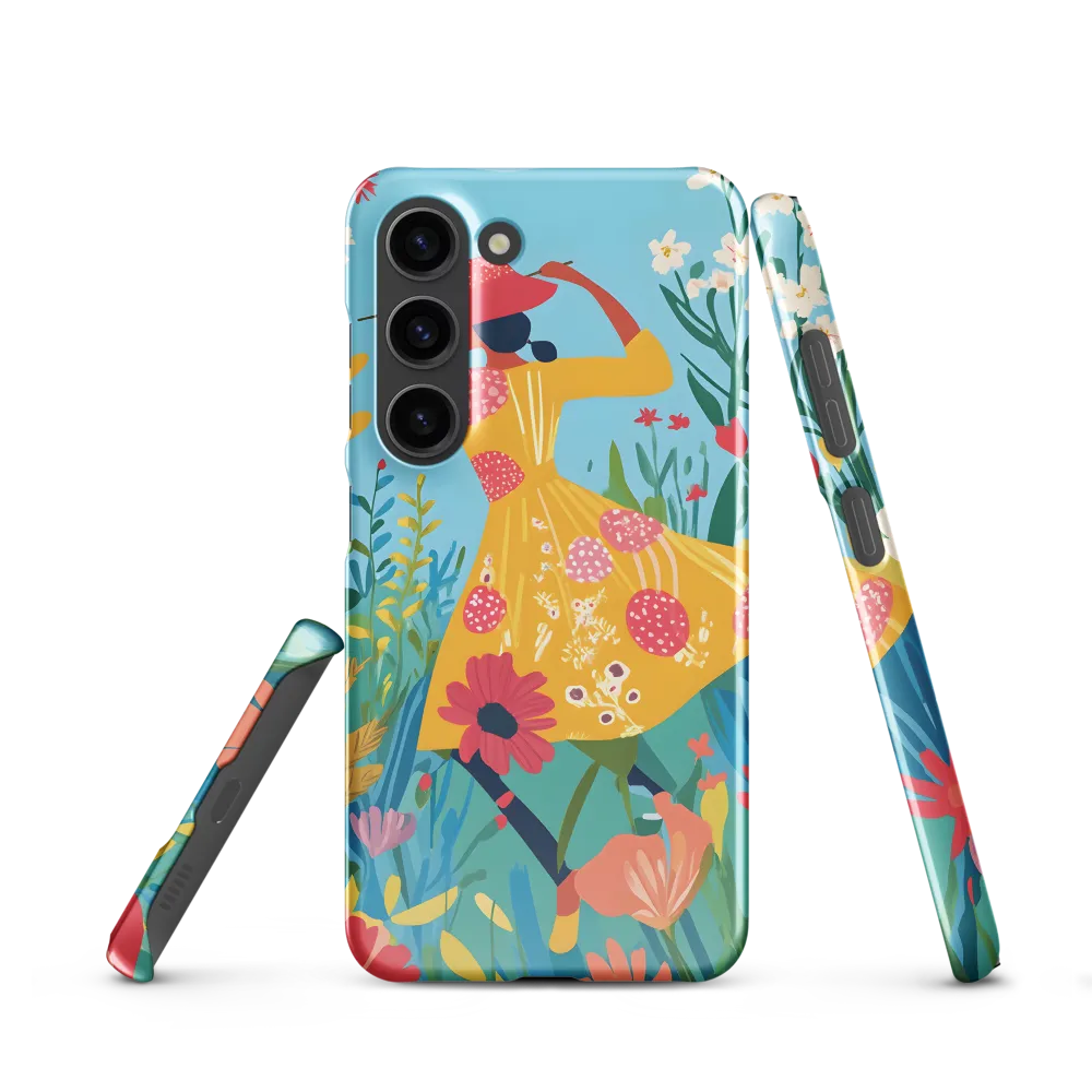 Dancing Among Blossoms | Phone Case |  S23 | Snap Case | Glossy