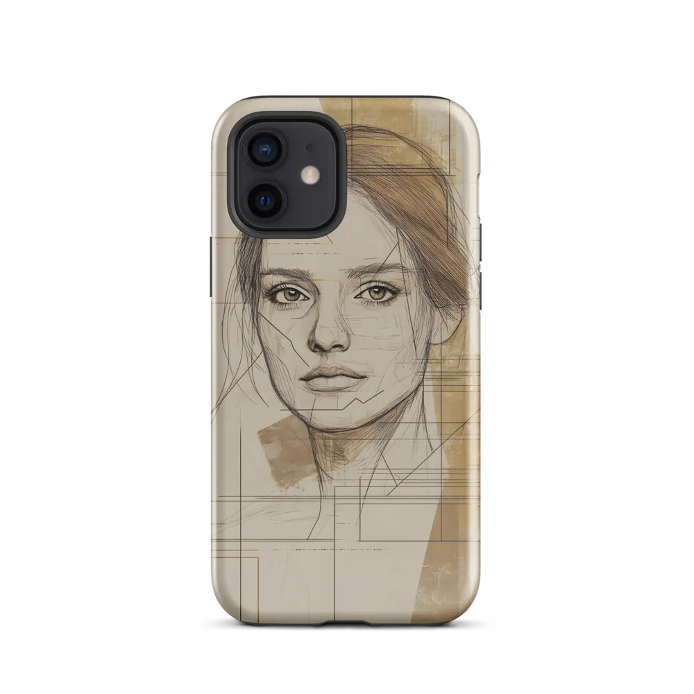 Geometric Elegance: A Modern Portrait