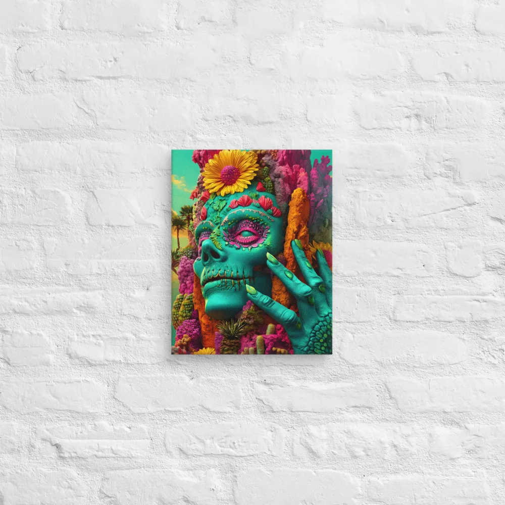 Ethereal Skull Garden | Canvas | 11″×14″