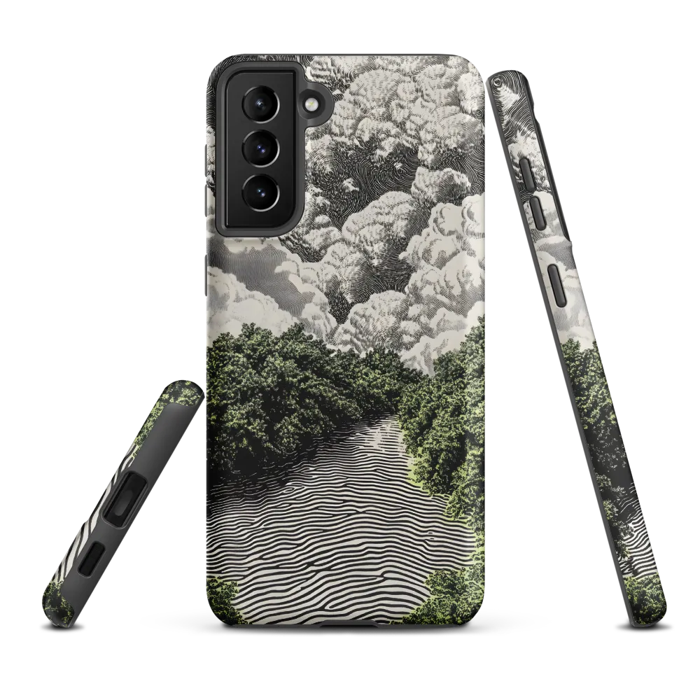 Waves of Serenity | Phone Case |  S21 Plus | Tough Case | Matte
