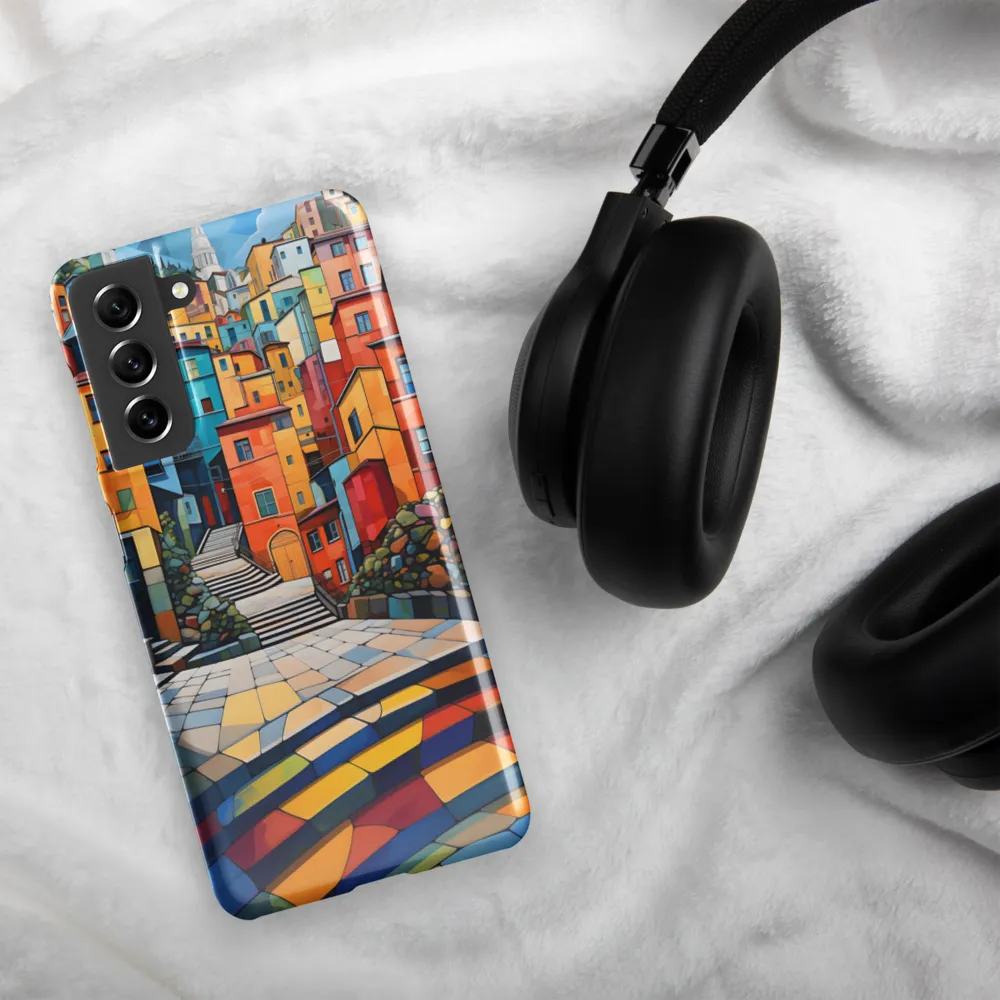 Vibrant Village: A Cubist Journey