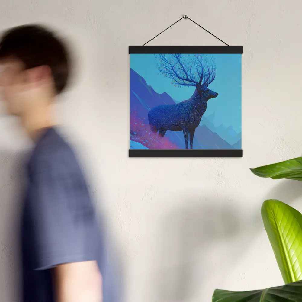Ethereal Harmony | Poster With Black Wood Hanger | 12″×12″