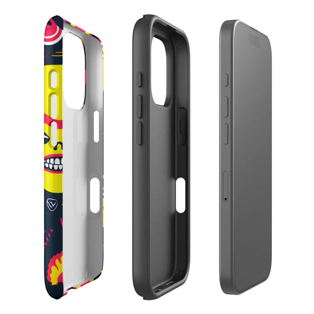 Neon Revelry: A Quirky Exploration of Modern Pop Art | Phone Case |  16 Pro | Tough Case | Matte