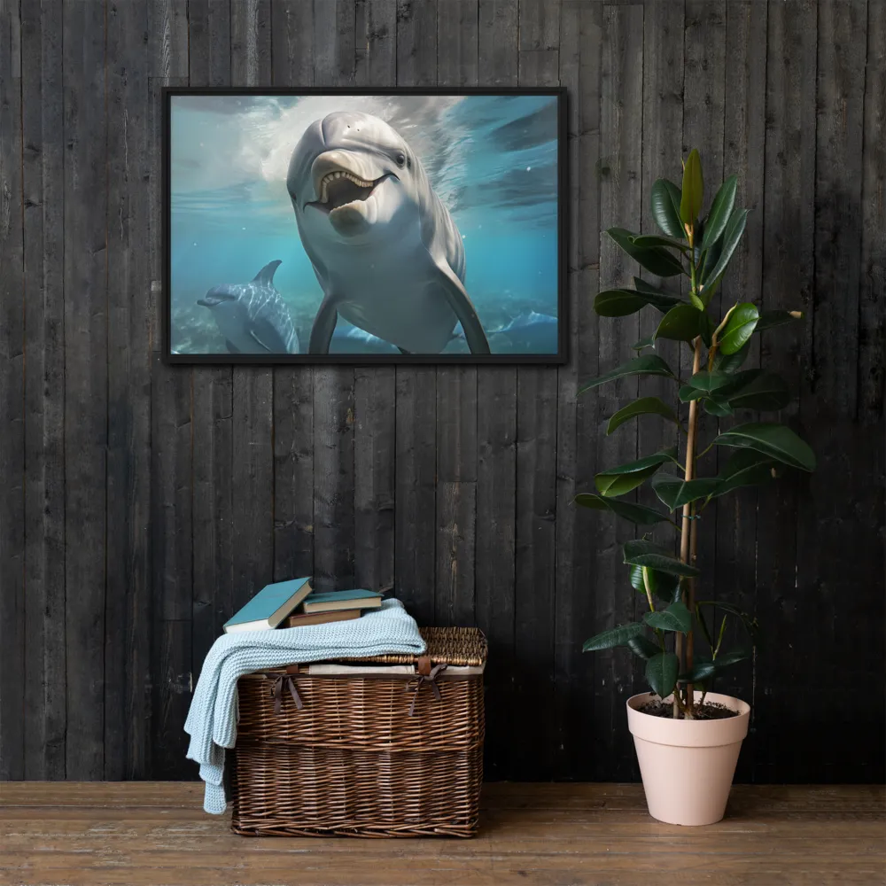 Beneath the Waves: A Dolphin's Dance