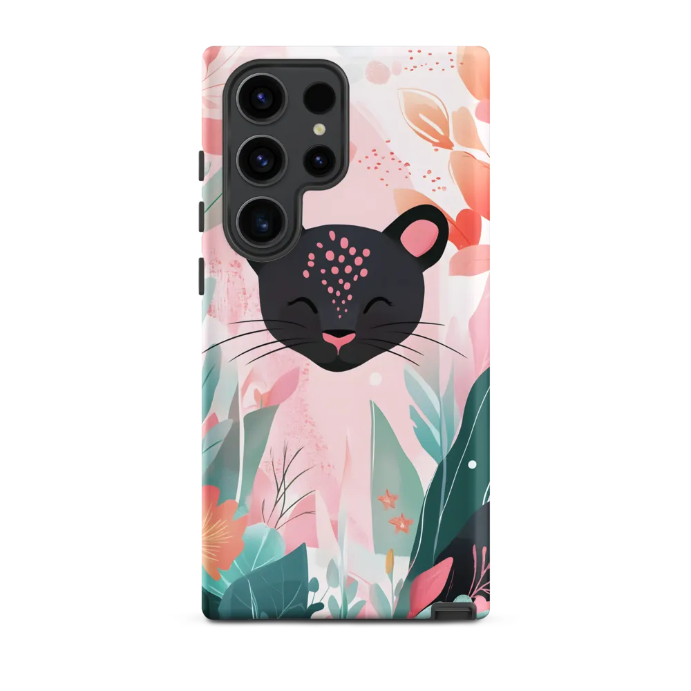 Whimsical Panther in Bloom