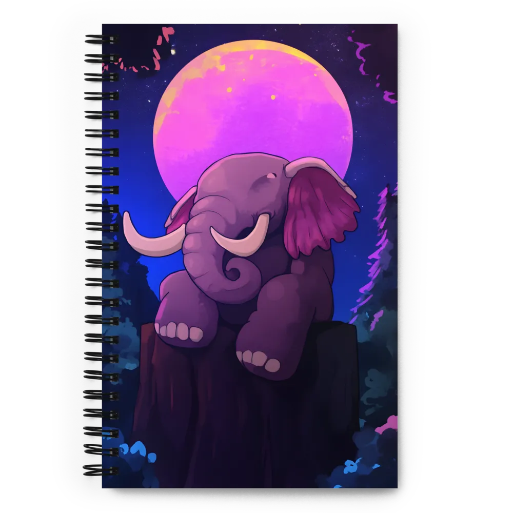 Whimsy Under the Moonlight | Spiral Notebook